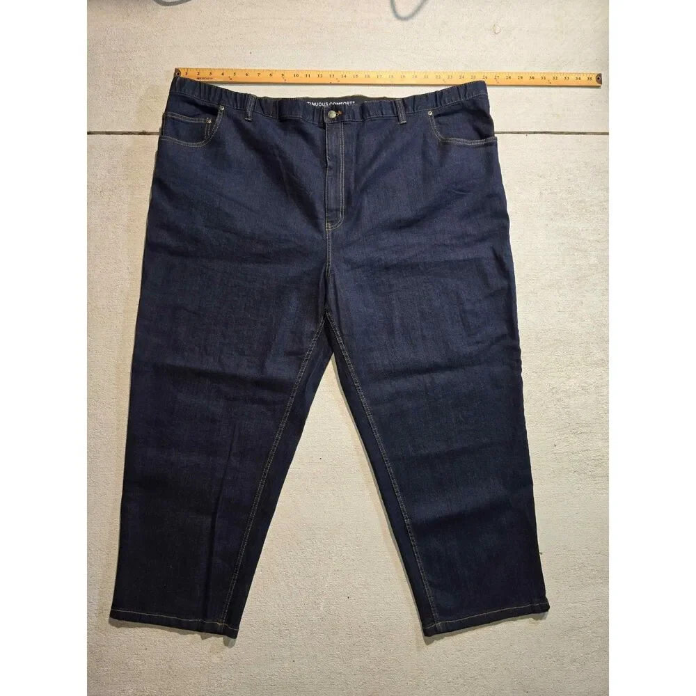 Dark Blue Harbor Bay Mens Jeans Size 54X28. Big and Tall. - 16